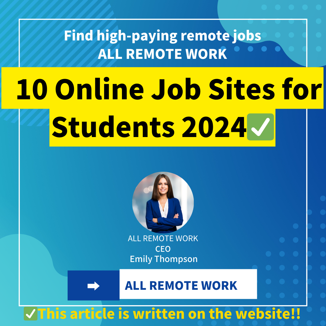 10 Online Job Sites for Students 2024